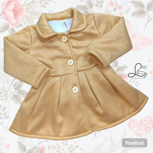 Abrigo Mostaza para Niñas - Imagen 2
